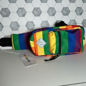 NWT Target Pride Rainbow Striped Cross Body Sling Bag